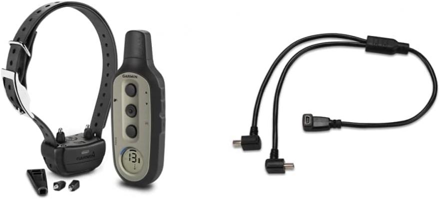 Garmin Delta Sport XC Bundle, Handheld and Dog Training Device with Built-in BarkLimiter & USB Split Adapter Cable