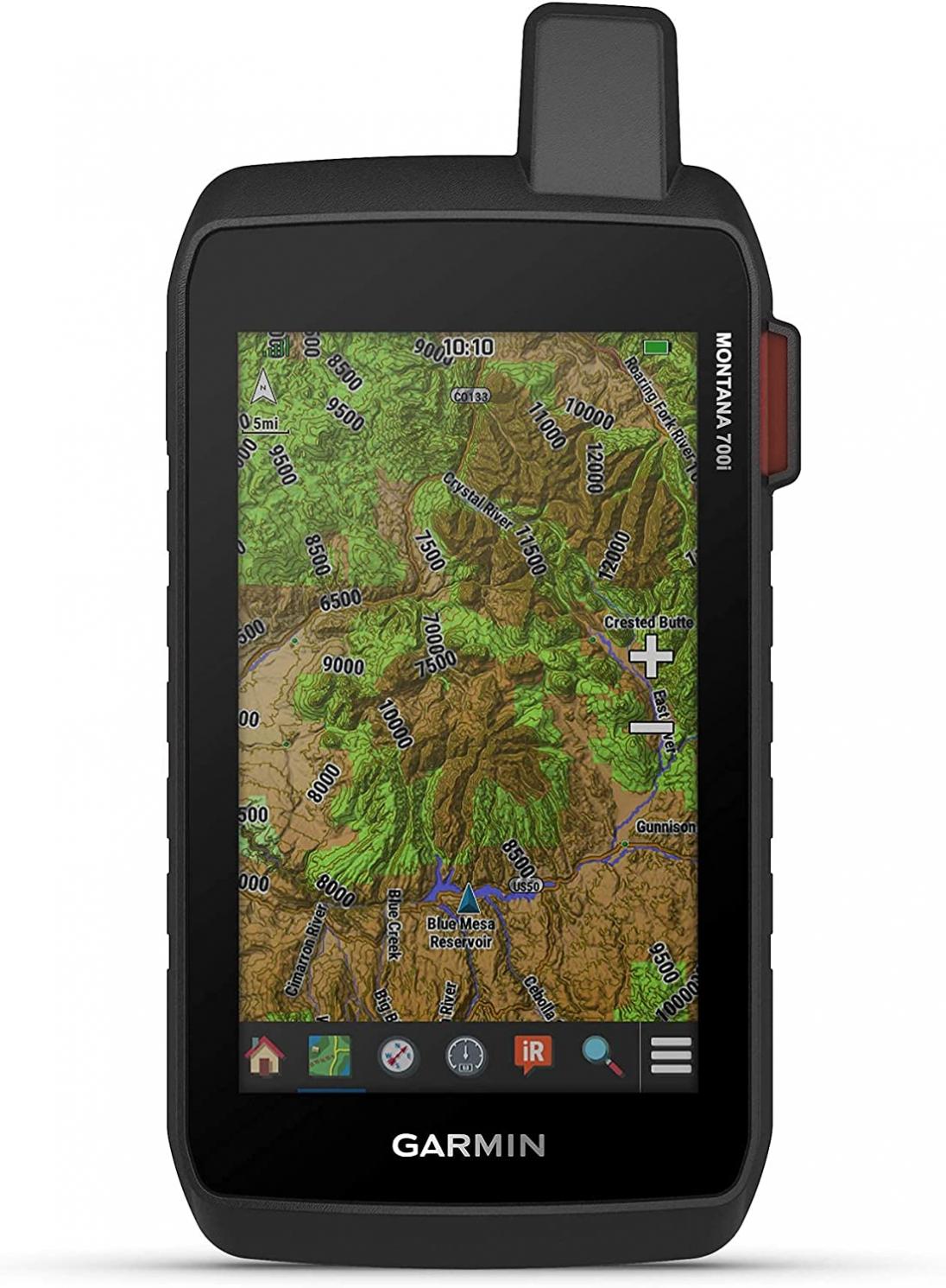 Garmin Montana 700i, Rugged GPS Handheld with Built-in inReach Satellite Technology, Glove-Friendly 5" Color Touchscreen (Renewed)