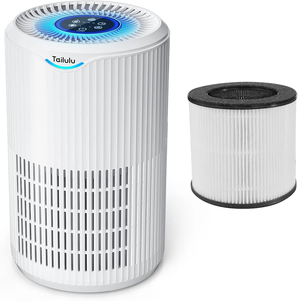 Air Purifiers for Home Large Room 1345 Ft², Tailulu H13 True HEPA Air Cleaner with Replacement Filter Purify Smoke Dust Pollen for Bedroom Living Room, Only for D09 Air Purfiier