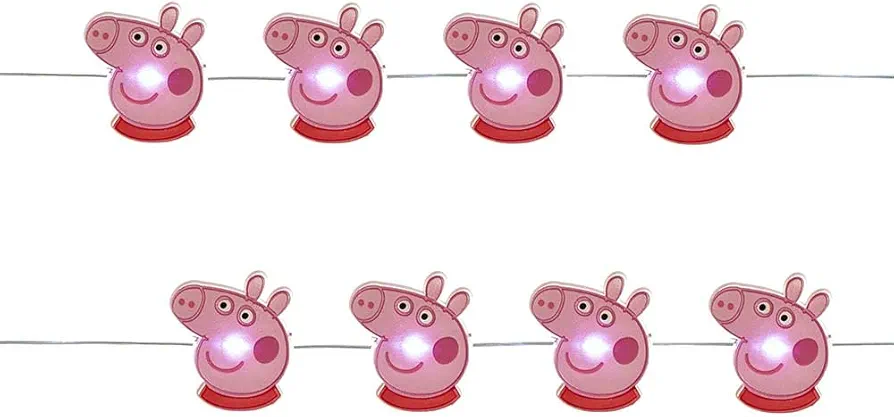 Kurt Adler PA9171 20-Light LED Peppa Pig Fairy Lights