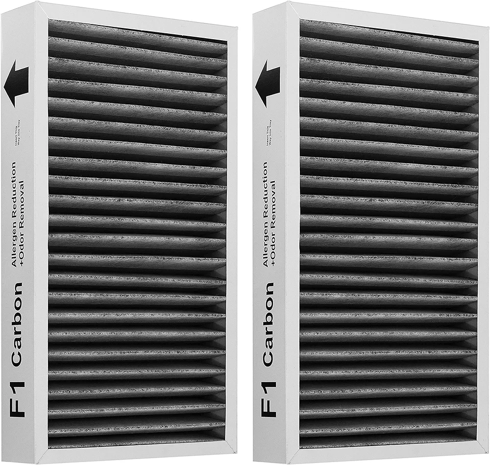 F1 Filter Allergen Reduction+Odor Removal, Replacement Filter Compatible with Filtrete C01 T02 Room Air Purifier FAP-C01-F1 and FAP-T02-F1,2 Pack