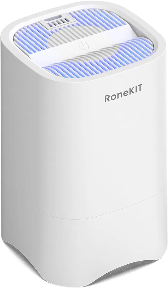 Small Air Purifiers for Home, HEPA Air Purifiers for Small Room, Portable Mini Air Purifier for Office, Desktop, Bedroom, Quiet Air Cleaner for Smoke, Dust, Odor(White)