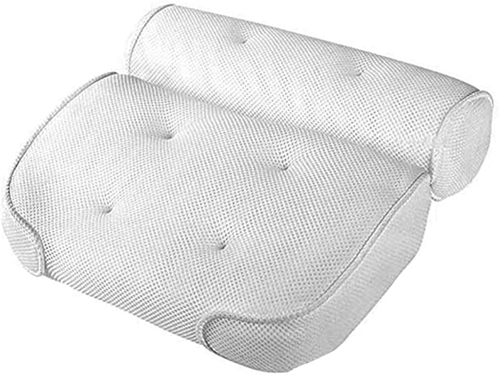 ARTIBETTER 1Pcs Bathtub Pillow for Neck and Shoulder Luxury Headrest Bath Cushion for Tub Non- Slip and Extra Thick with Head Spa Bathroom Accessories