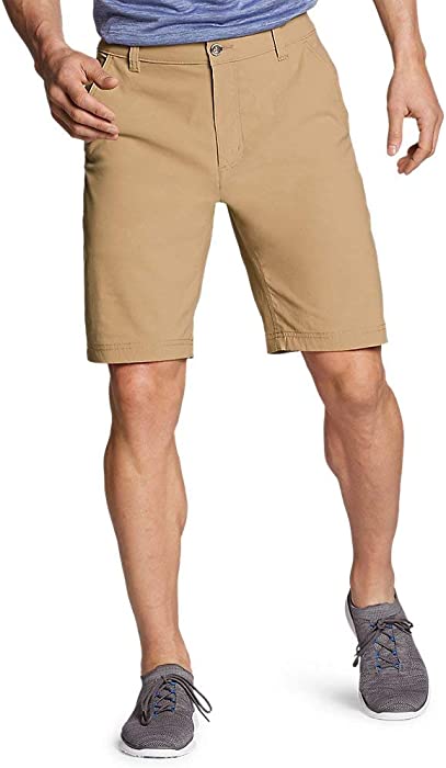 Eddie Bauer Men's Horizon Guide 10" Chino Shorts, Saddle Regular 42