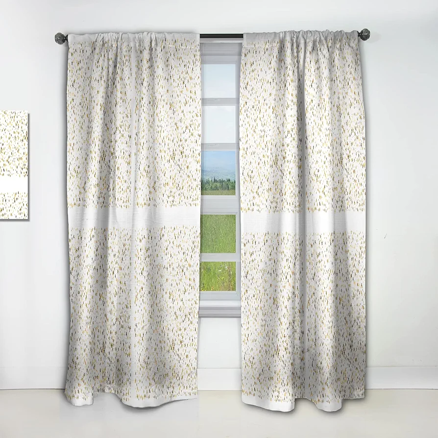 Curtains ' Mid' Curtains for Bedroom, Curtains for Living Room, Curtains & Drapes - Thermal Insulated - Single Panel-52x95