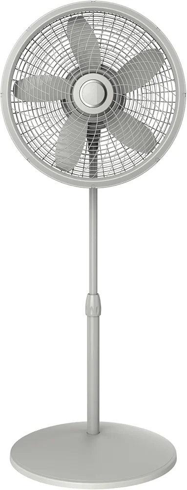 18" Adjustable Cyclone Pedestal Fan,Remote Control, Timer, 3 Speeds, for Bedroom, Kitchen, Office and Living Room, Gray