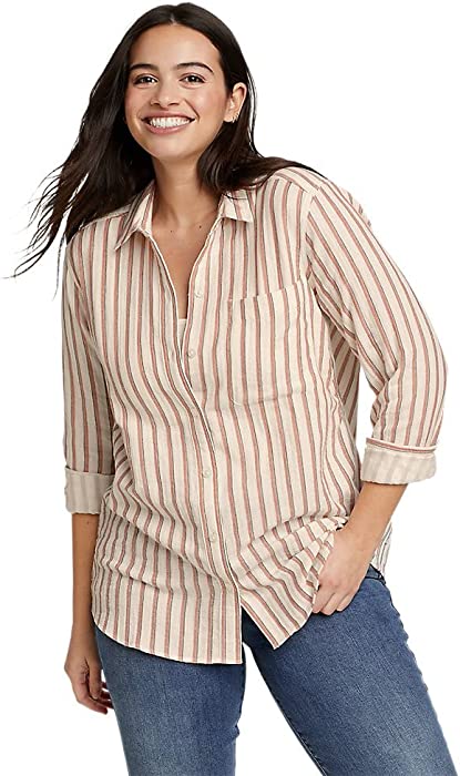 Eddie Bauer Women's Carry-On Long-Sleeve Button-Down Shirt