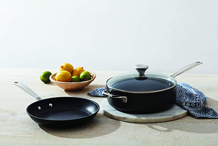 Le Creuset Toughened Nonstick PRO Cookware Set, 3 pc. (10" Fry Pan, 4.25 qt. Saute Pan with Lid)