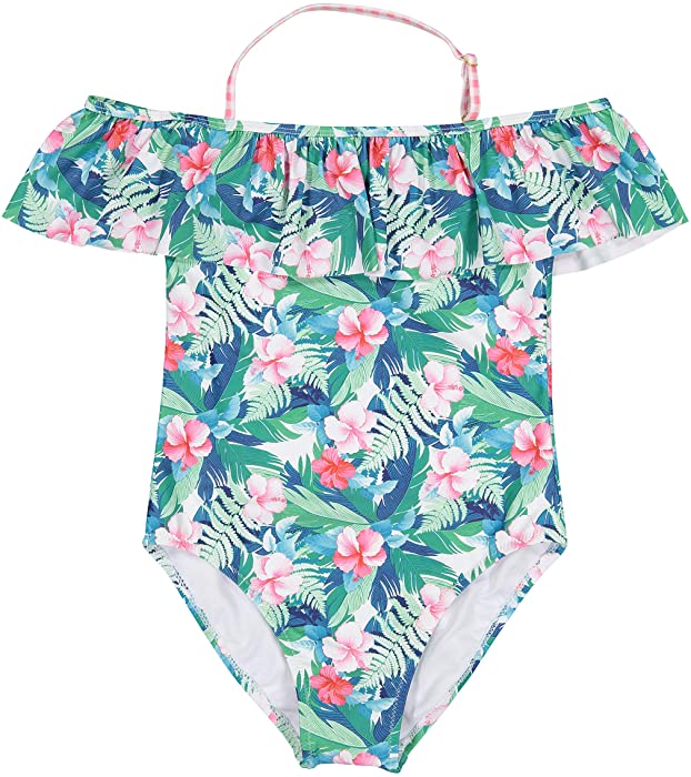 Tommy Bahama Girls' One-Piece Swimsuit Bathing Suit