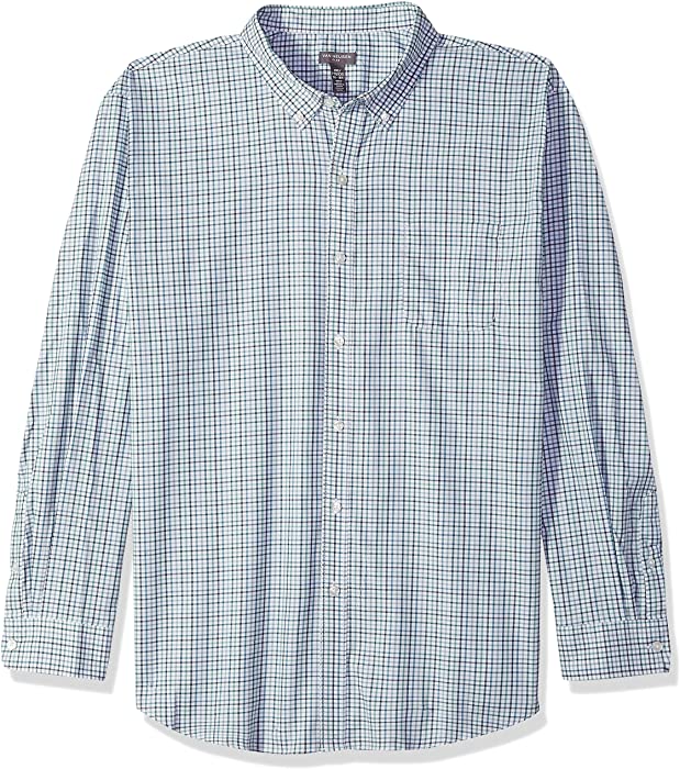 Van Heusen Men's Flex Long Sleeve Button Down Stretch Tattersal Shirt