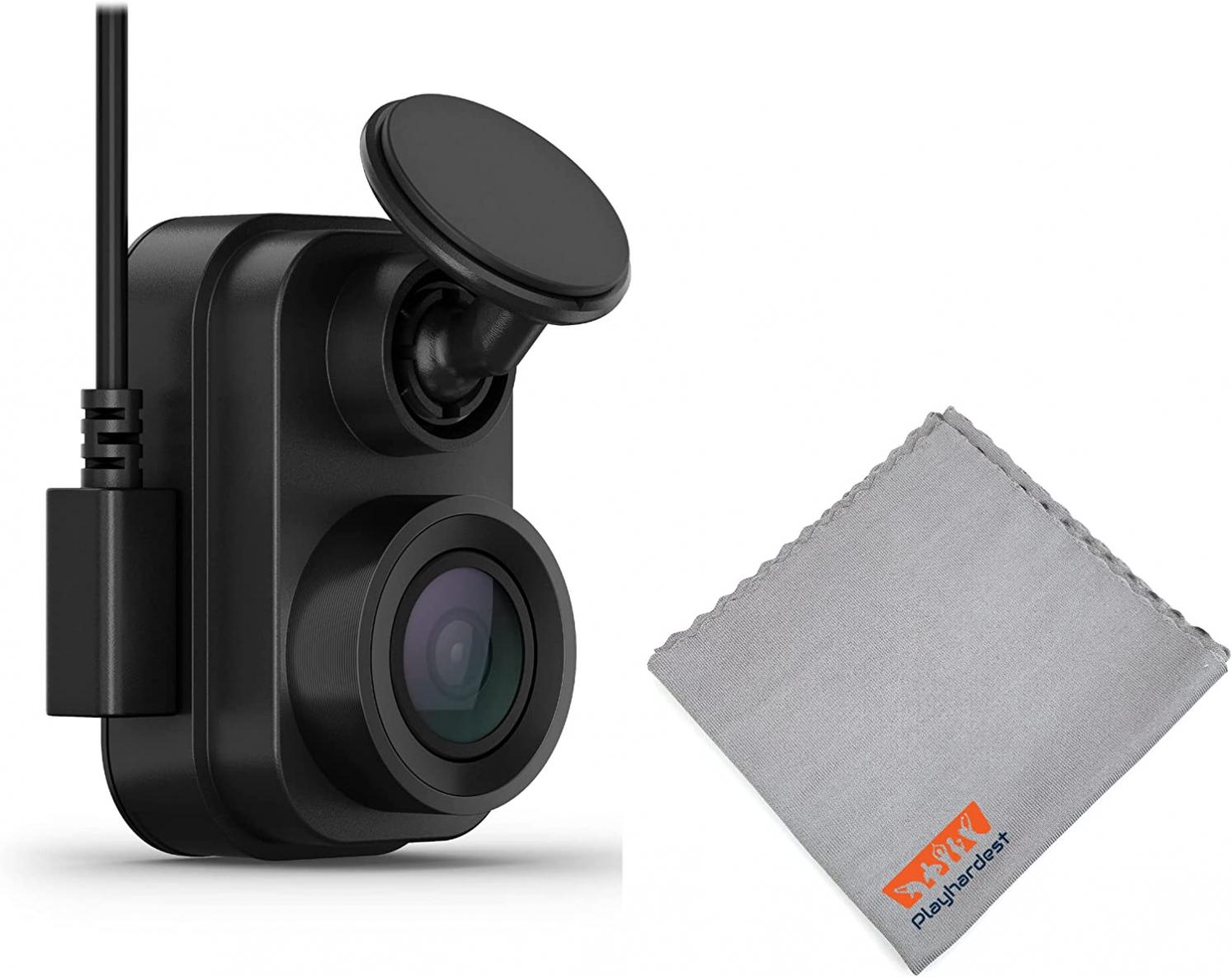 Garmin Dash Cam Mini 2 with Playhardest Cleaning Cloth