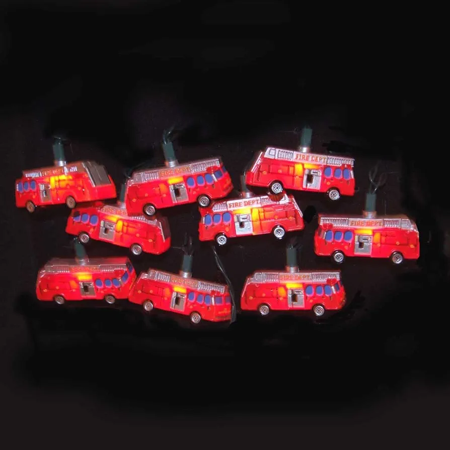 Kurt Adler 10-Light Fire Truck Light Set