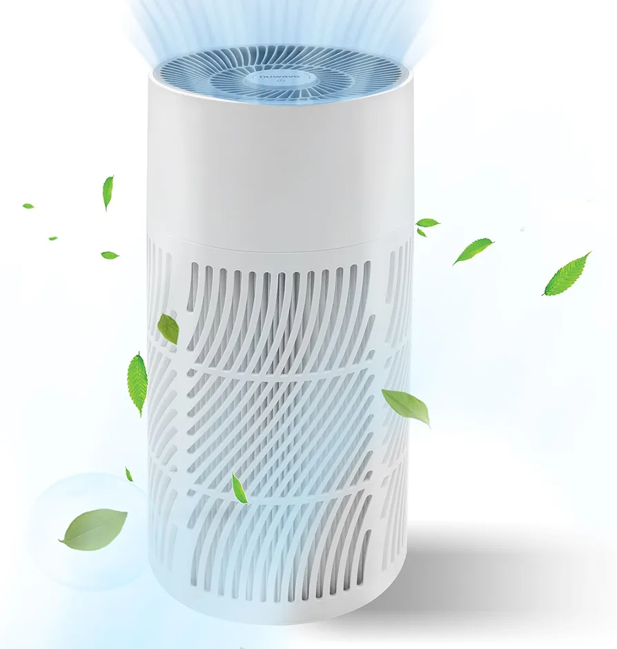 Nuwave Air Purifiers for Home Large Room Up to 857ft², XXL H13 True HEPA Air Purifier for Bedroom 17dB, 3 Fan Speeds, 0.3 Microns, Remove 99.97% of Airborne Dust, Smoke, Pollen, Pet Hair, Odor