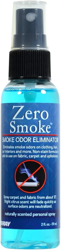 Zero Smoke Odor Eliminator Spray, 2 oz - Eliminate cigars, cigarettes, smoke odors as well as mold, food smells and musty rooms.