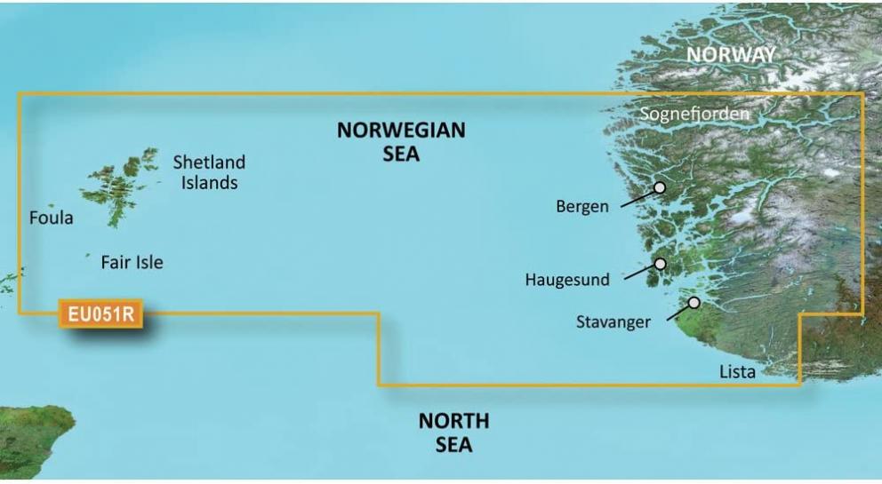 Garmin Bluechart G2 - HXEU051R - Lista - Sognefjorden - MicroSD/SD