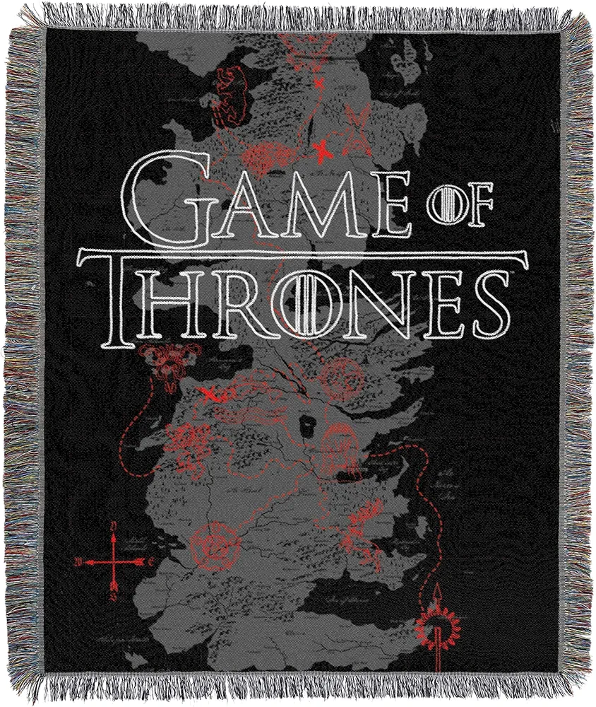 Northwest Game of Thrones Woven Tapestry Throw Blanket, 48" x 60", Seven Kingdoms