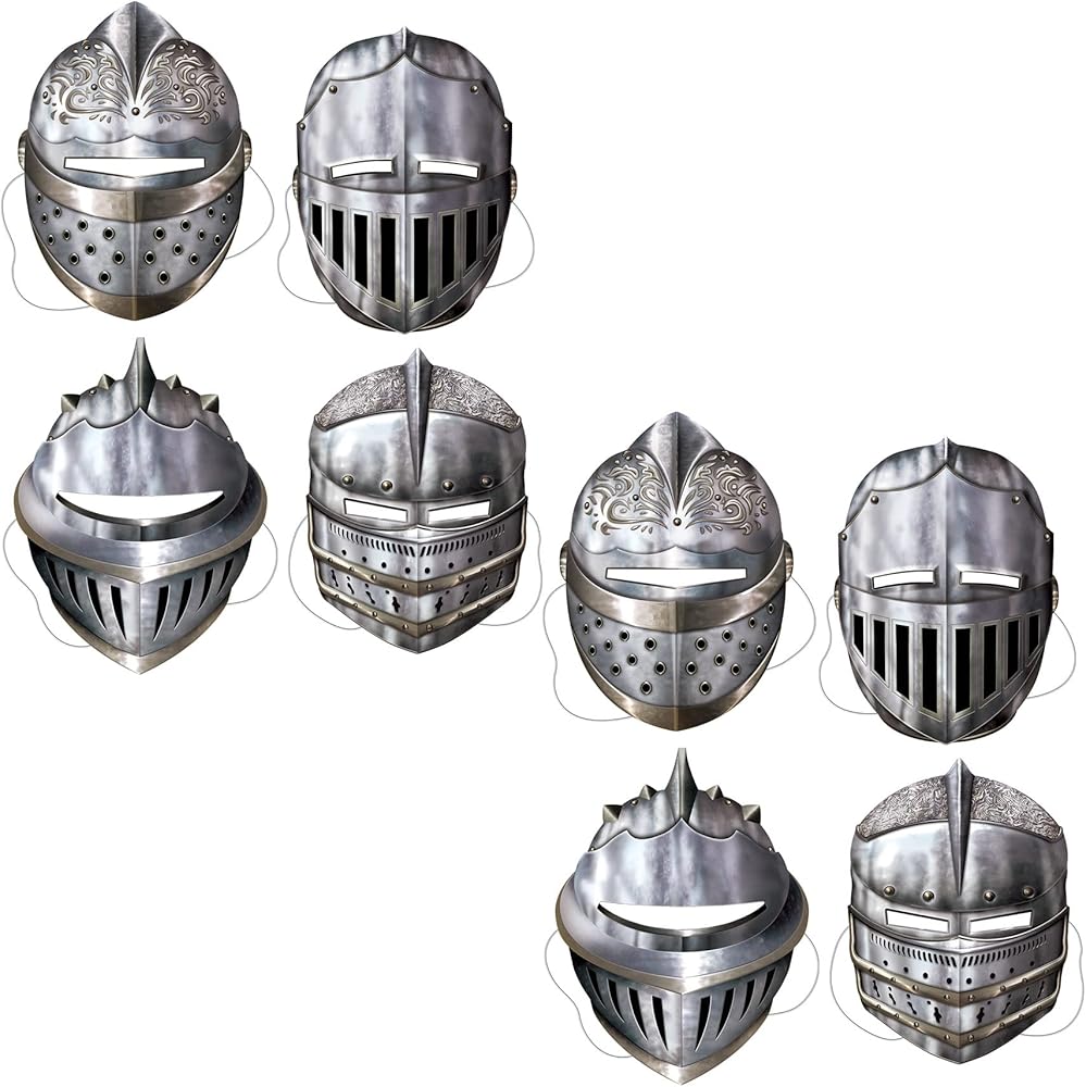 Beistle Paper Knight's Masks