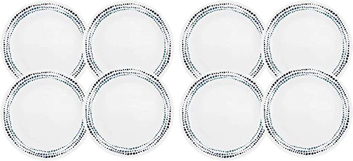 Corelle Livingware Ocean Blues 10.25" Dinner Plate (Set of 8)