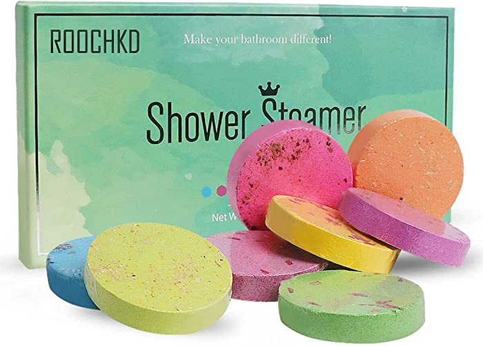 Thank You Gifts 8 Pcs Bath Bombs Shower Steamers Aromatherapy Tablets Home Spa Gift Set White Day Women's Day Birthday Gifts Set for Women Men Girls Boy Mom Dad