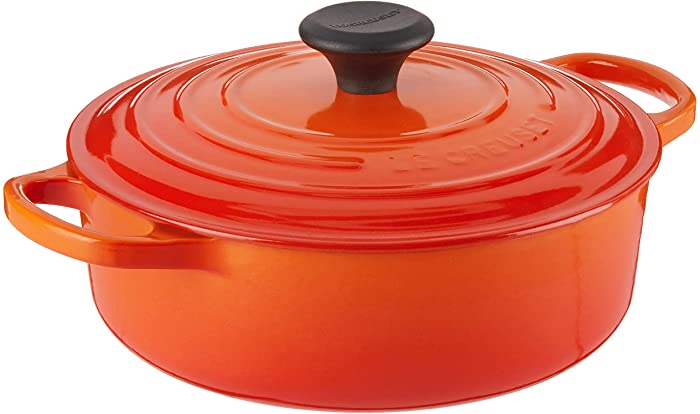 Le Creuset Signature Round Wide 3-1/2-Quart Dutch Oven, Flame