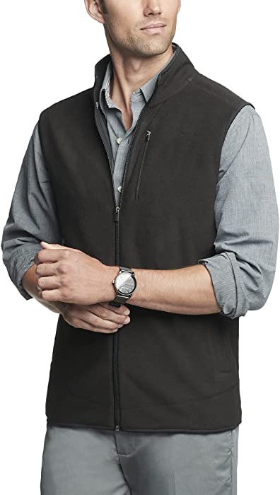 Van Heusen Men's Weekend Full Zip Soft Fleece Vest