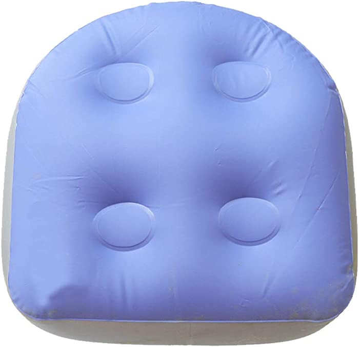 Spa and Hot Tub Booster Seat Inflatable Bathtub Massage Cushion Massage Mat with Suction Cups Soft Back Support Bath Spa Pad For Adults Kids