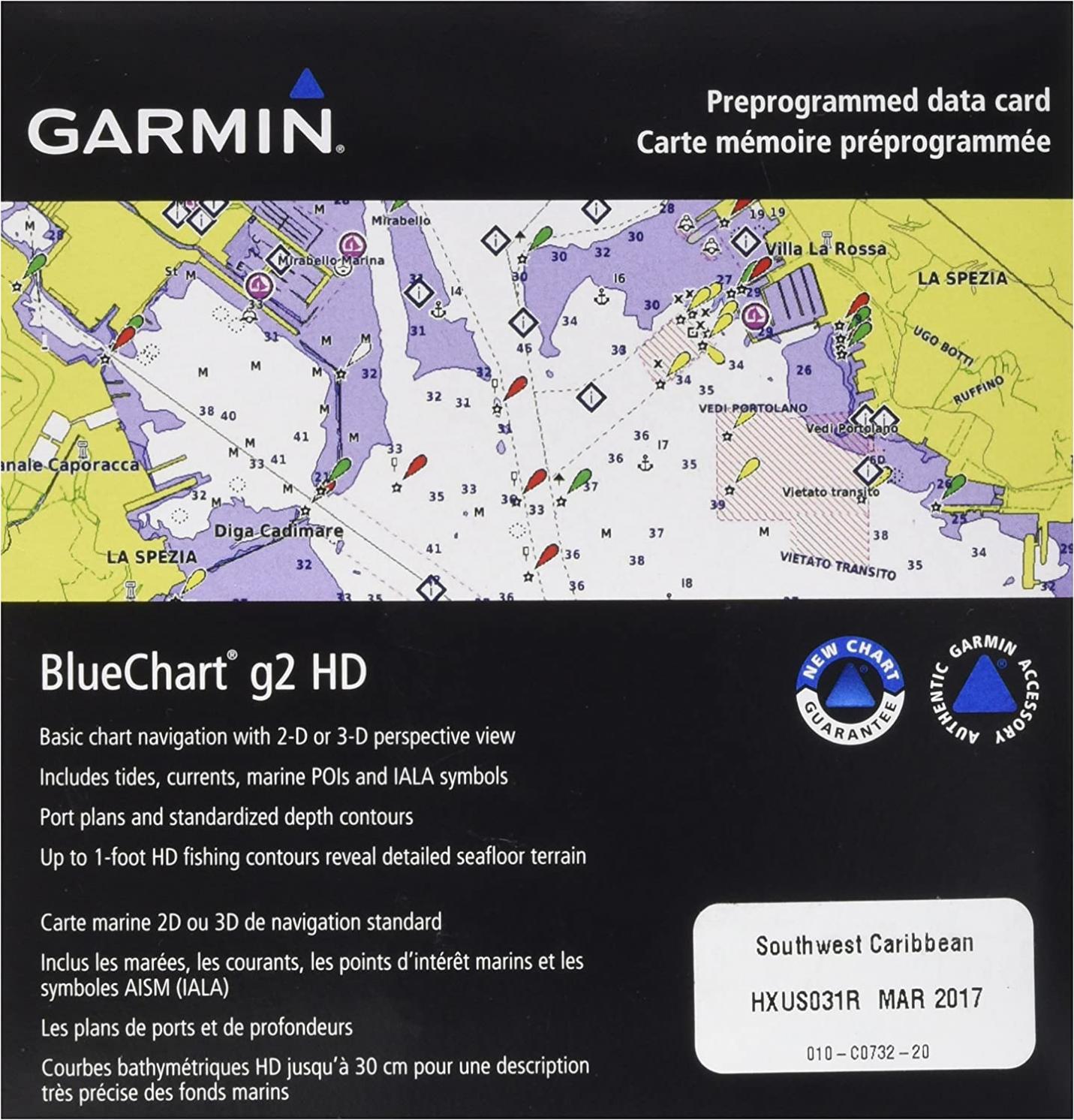 BlueChart g2 Southwest Caribbean - microSD/SD card