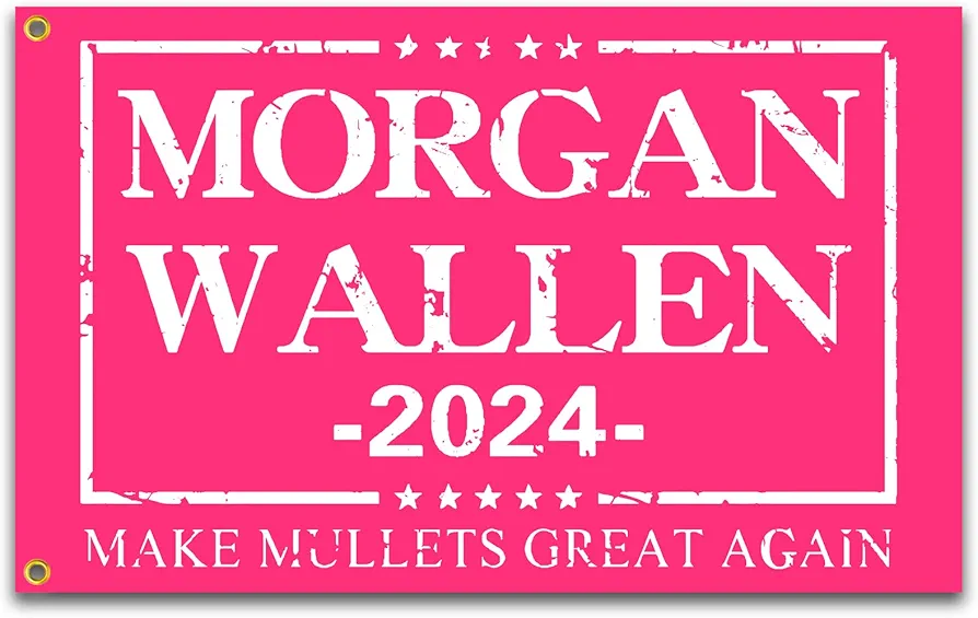 Morgan Flag 3x5 Ft Funny Man Cave Wall Morgan 2024 Flag for Room Teen Girls Indoor Outdoor Bedroom and College Dorm Wall Decor Pink Banner Tapestry Gifts