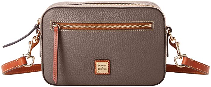 Dooney & Bourke Pebble Leather Camera Zip Crossbody Bag