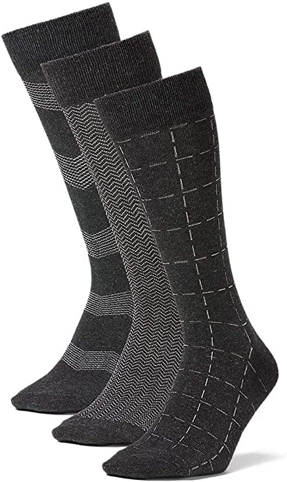 Eddie Bauer Men's Pattern Crew Socks - 3 Pack