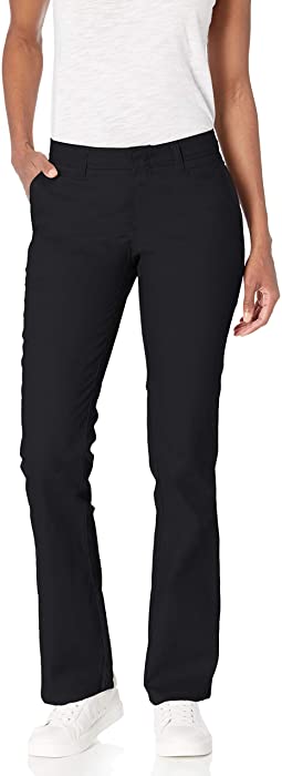 Dickies Women's Flat Front Stretch Twill Pant Slim Fit Bootcut