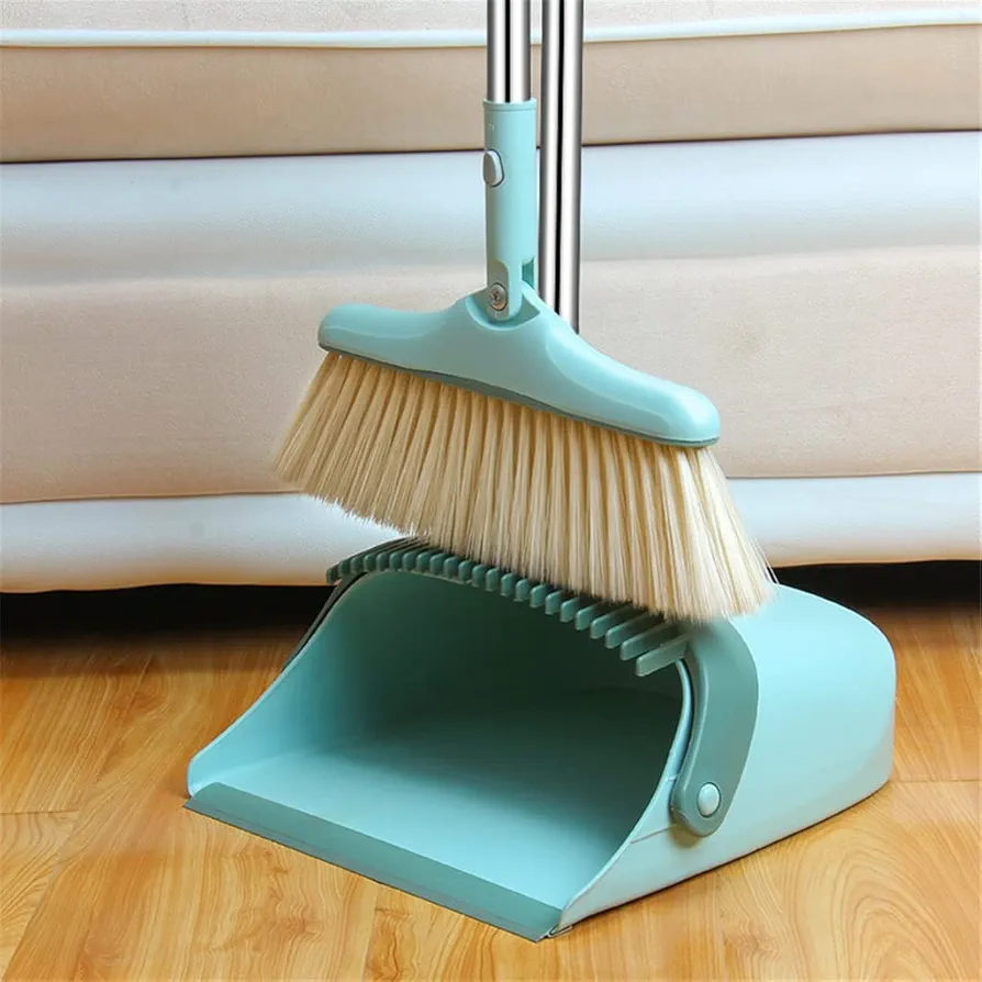 Broom and Dustpan Scoop and Cleaning Brush Hand Floor Squeegee Household for Home Sweeper-Sweeper Magic Set Garbage Collector