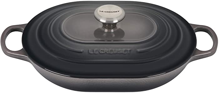 Le Creuset Enameled Cast Iron Signature Oval Casserole, 3.75 qt., Oyster