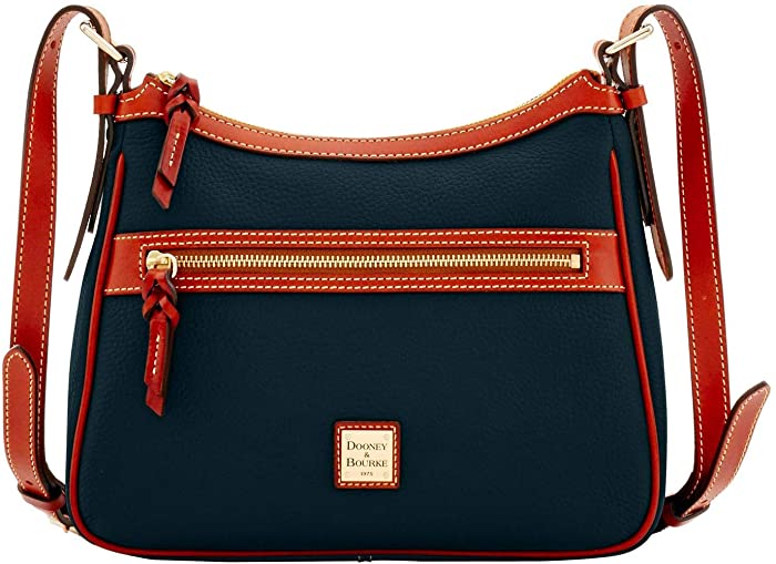 Dooney & Bourke Pebble Grain Piper Crossbody (Black/Brown)