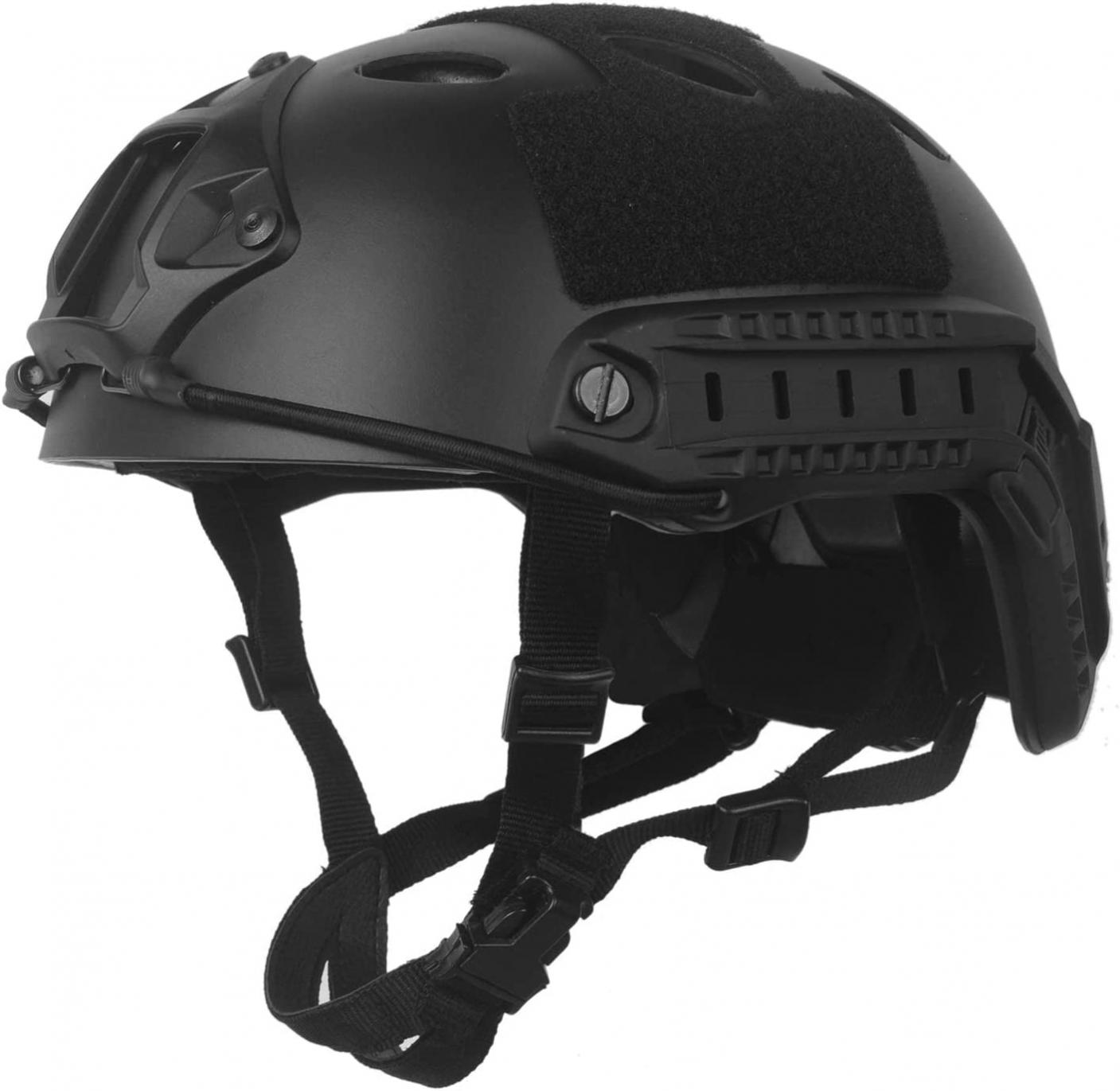 LOOGU Fast PJ Base Jump Military Helmet with 12-in-1 Headwear