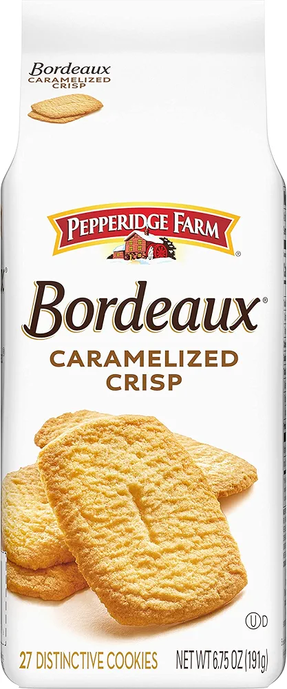 Pepperidge Farm Bordeaux Caramelized Crisp Cookies, 6.75 Oz Bag