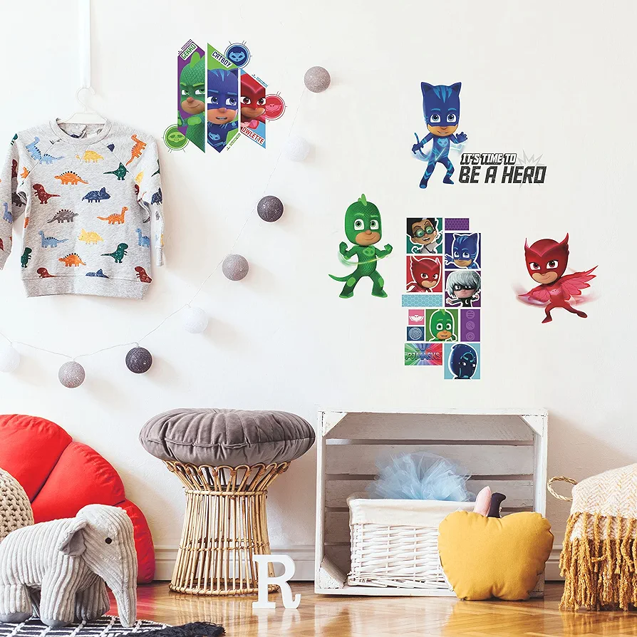 RoomMates RMK3586SCS PJ Masks Peel and Stick Wall Decals