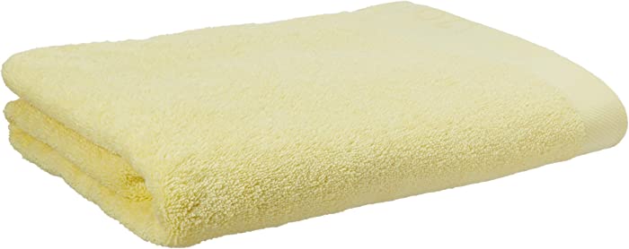 CLASSIC EGYPTIAN COTTON BATH TOWEL BY IZOD - Premium, Soft, Absorbent - Sport, Home - Machine Washable - Lemon