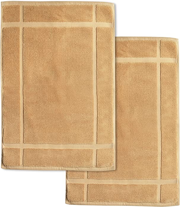 Ample Décor Bath Mat – 1350 GSM – 100% Cotton – Durable – Indoor Mats – Super Absorbent Bath Rugs – Machine Washable – Multiple Sizes – 24 X 17 Inches – Beige