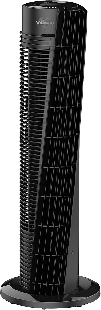 Vornado OSC54 Oscillating Tower Fan with Remote, 32 Inch, Quiet Powerful Fan, Oscillates 70º, 1-8H Timer, 4 Speeds, Touch Control, Air Circulator Fan for Bedroom and Home Office, Black