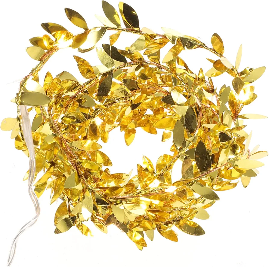 String Golden Pull Lantern Fairy Lights with Vines Decorative Lights for Bedroom Vines with Lights Light up Vines Vine Lights for Bedroom Light Vines for Room Decor Led Vine Lights