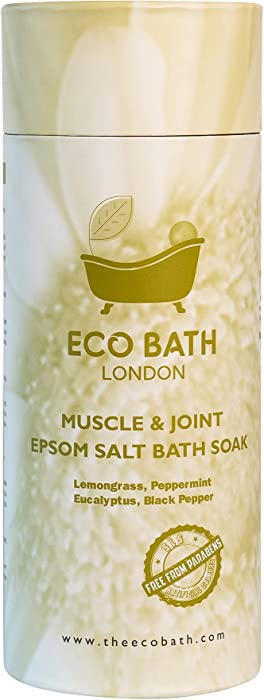 Eco Bath London Muscle & Joint Pain Epsom Salt Bath Soak with Magnesium Sulfate - 2.20 lbs