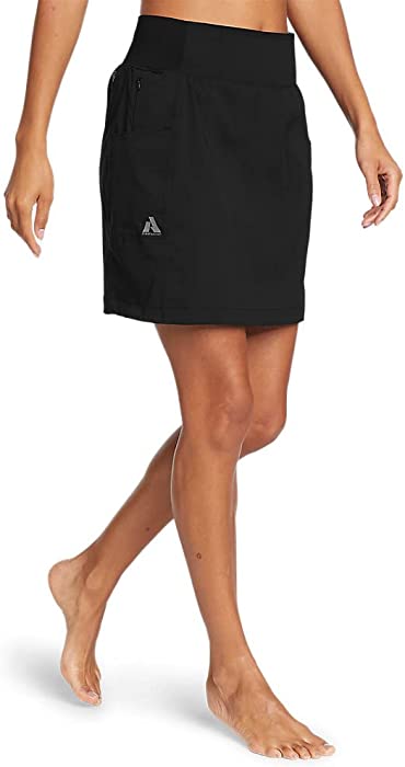 Eddie Bauer Women's Guide Ripstop Skort, Black, 12