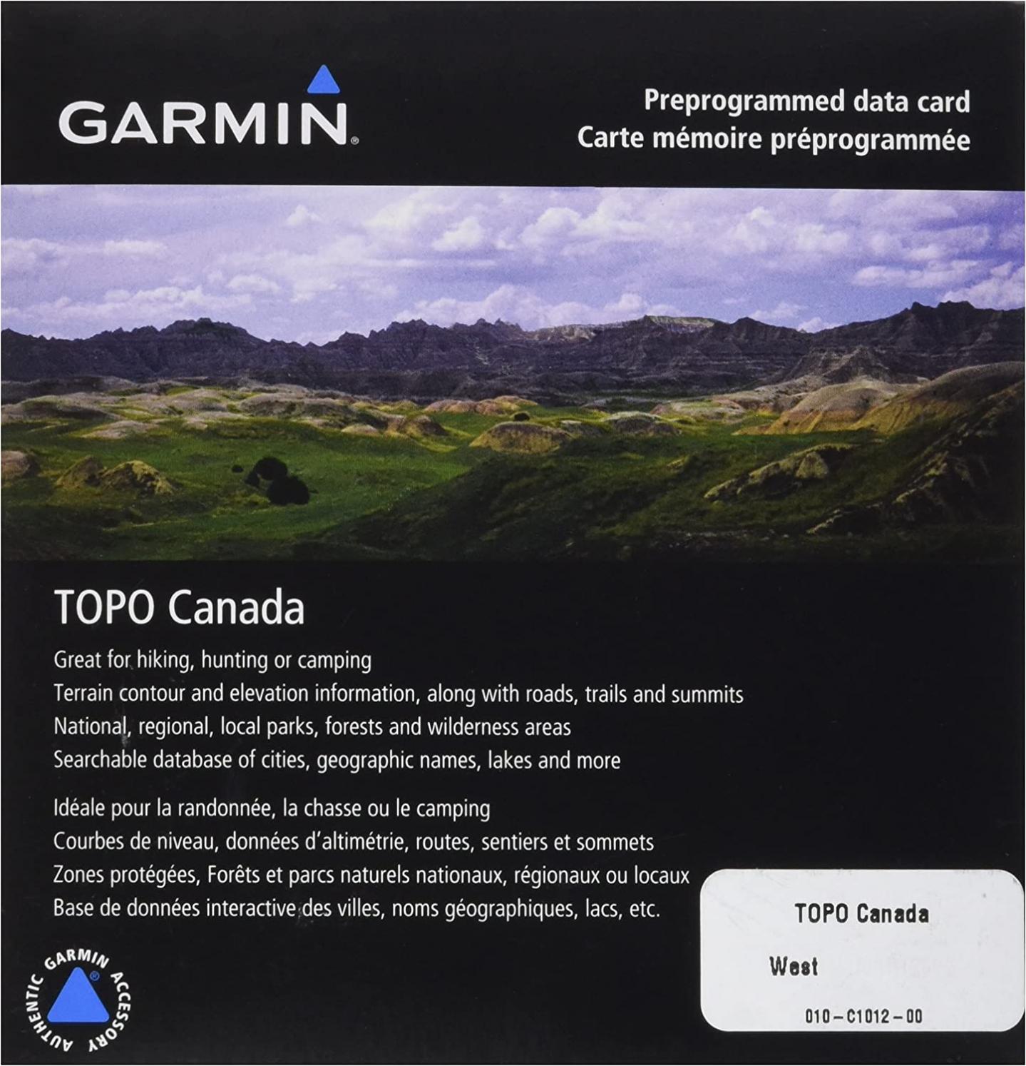 Garmin TOPO! West Canada Map microSD Card