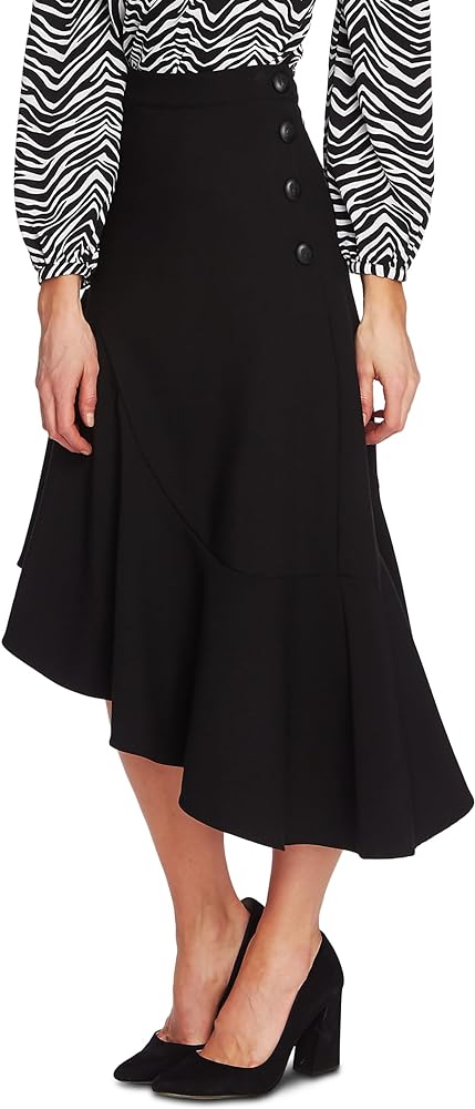 Vince Camuto Asymmetrical Button-Up Skirt