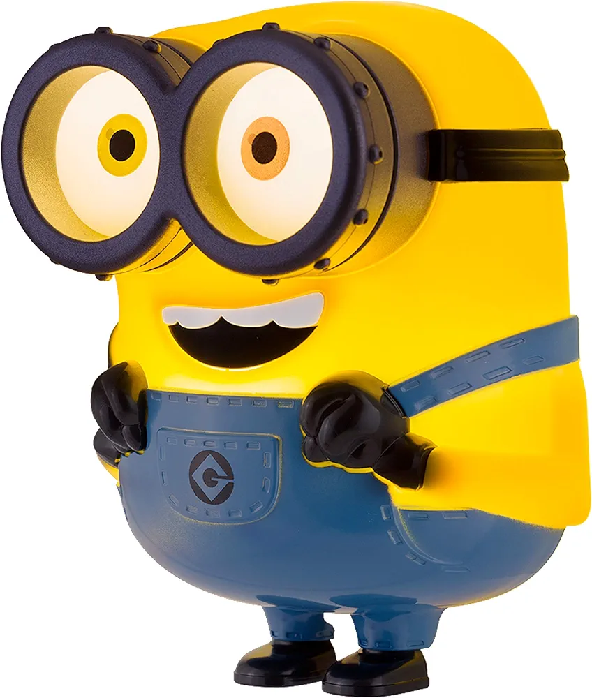 Minions: The Rise of Gru LED Night Light, Plug-in, Dusk to Dawn, UL-Listed, Yellow Glow, Despicable Me, Bob, Ideal for Kids Bedroom, Nursery, Bathroom, 43742