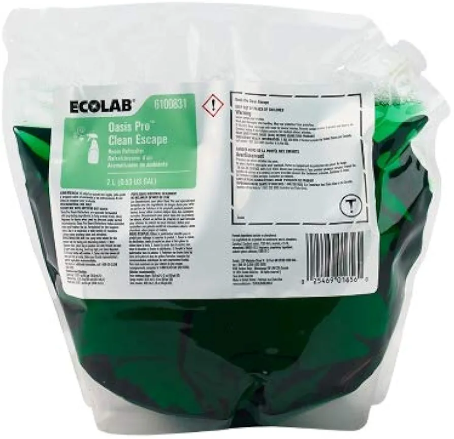 ECOLAB 6100831 Oasis Pro CLEAN ESCAPE Room Refresher - One (1) Two Liter Bag/Bladder per ORDER