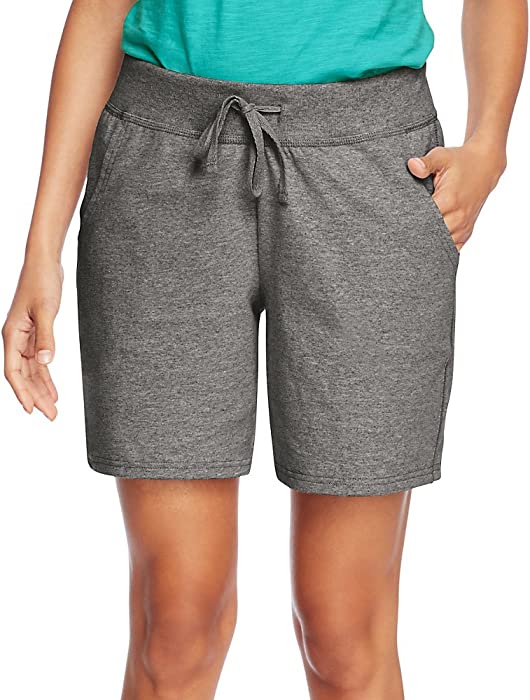 Hanes Womens Jersey Pocket Short