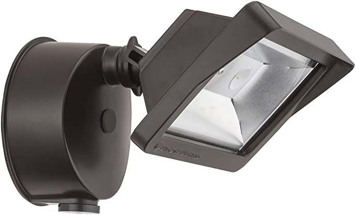 Lithonia Lighting Outdoor 2-Head Square Bronze LED 4000K 1,900 Lumens Wall Mount Flood Light, 264TLY