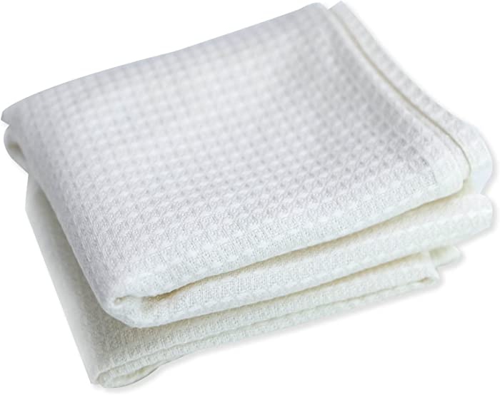 Linendo 100% Linen Waffle Weave Bath Towel 30 x 54 inch Ivory - Highly Absorbent, Super Soft Luxury Bath Sheet, Beach Towels for Bathroom,Spa,Gym,Hotel